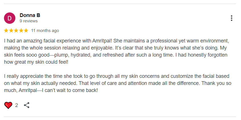 AQueen Spa client treatment result in Brampton 10