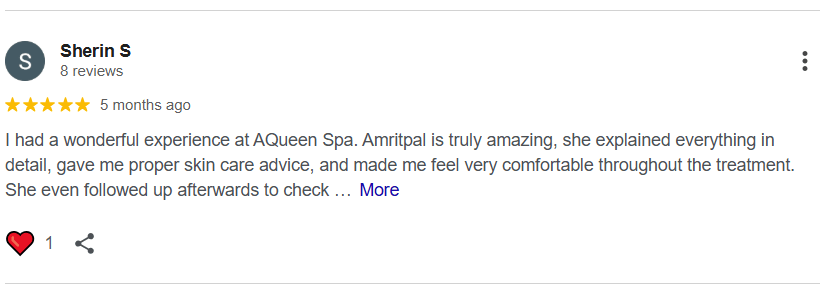 AQueen Spa client treatment result in Brampton 3